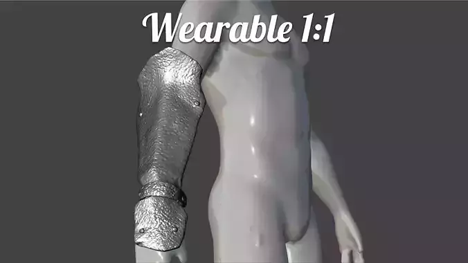 Uruk Hai Arm - Wearable 3D print model