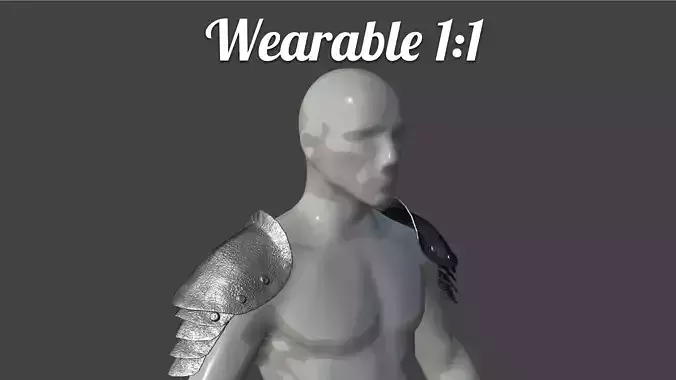 Uruk Hai Pauldrons - Wearable 3D print model