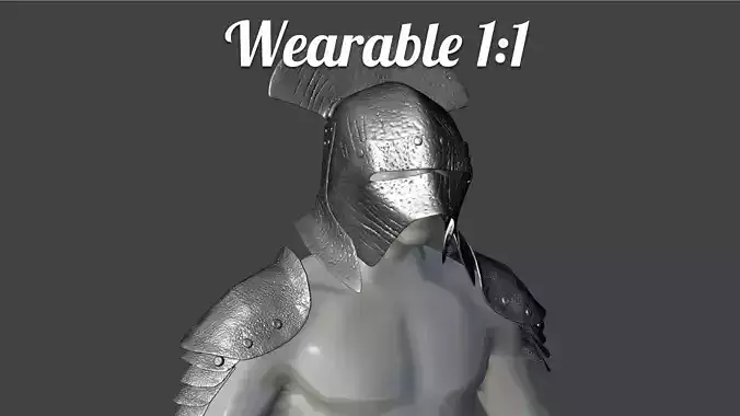 Uruk Hai Helmet - Wearable 3D print model