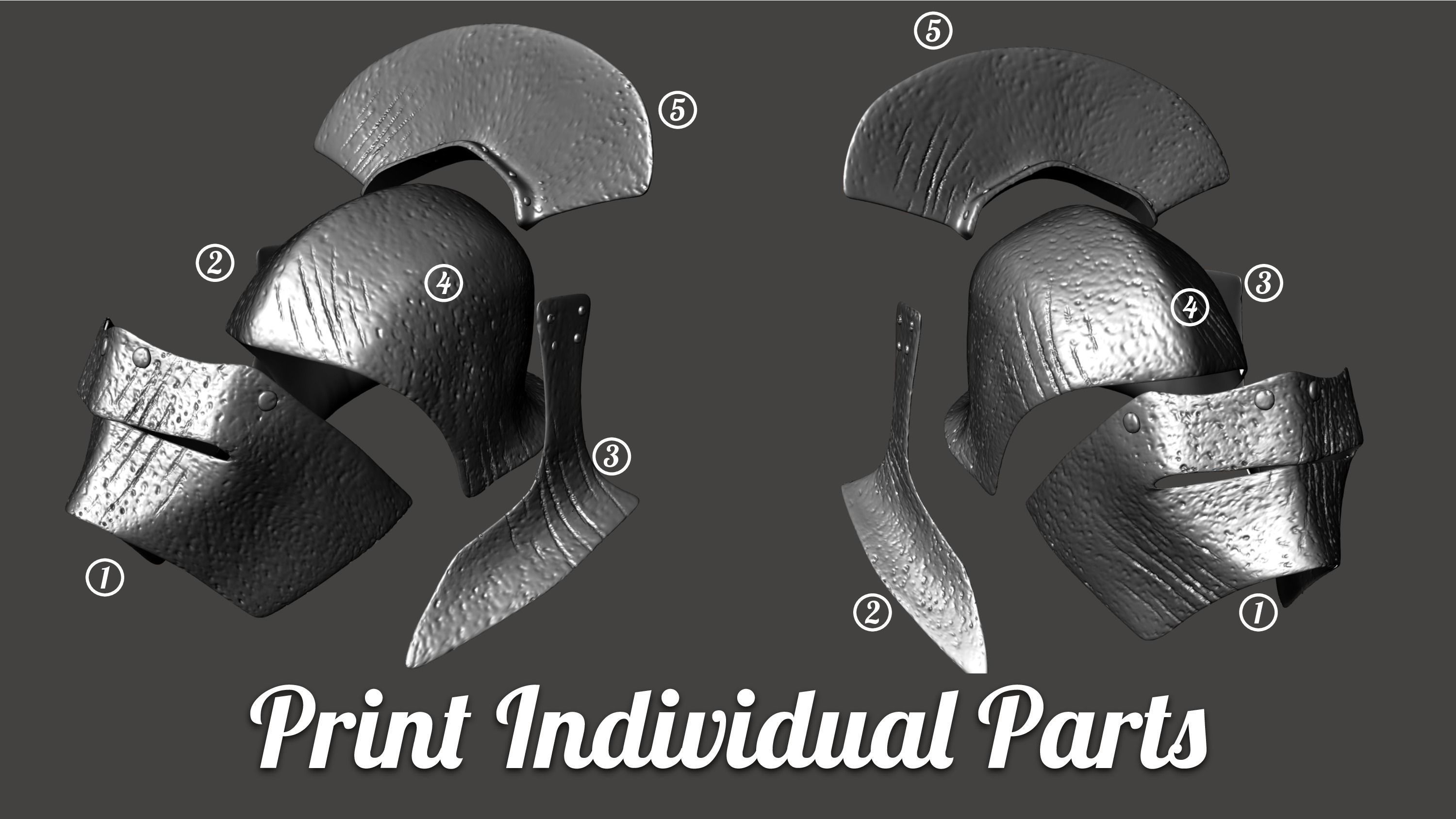 Uruk Hai Helmet - Wearable 3D print model_4