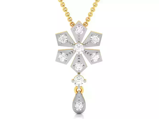 Women pendant 3dm render detail