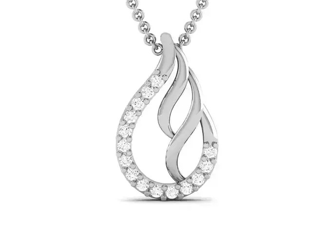 Women pendant 3dm render detail