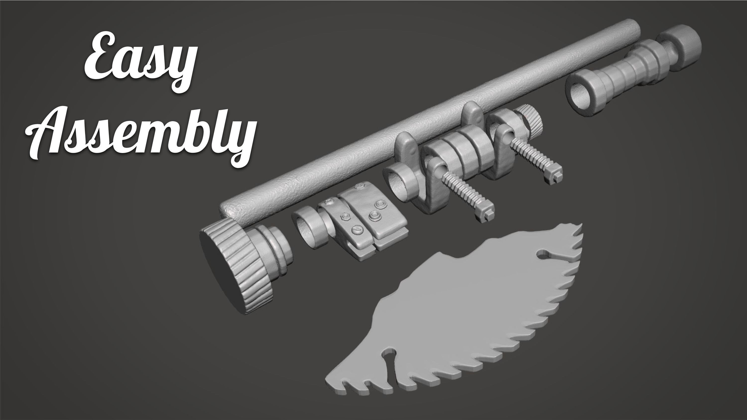 Axe - Dying Light 2 - 3D Printable 3D print model_3