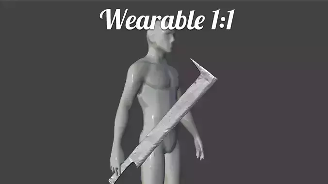 Uruk Hai Sword - Wearable 3D print model