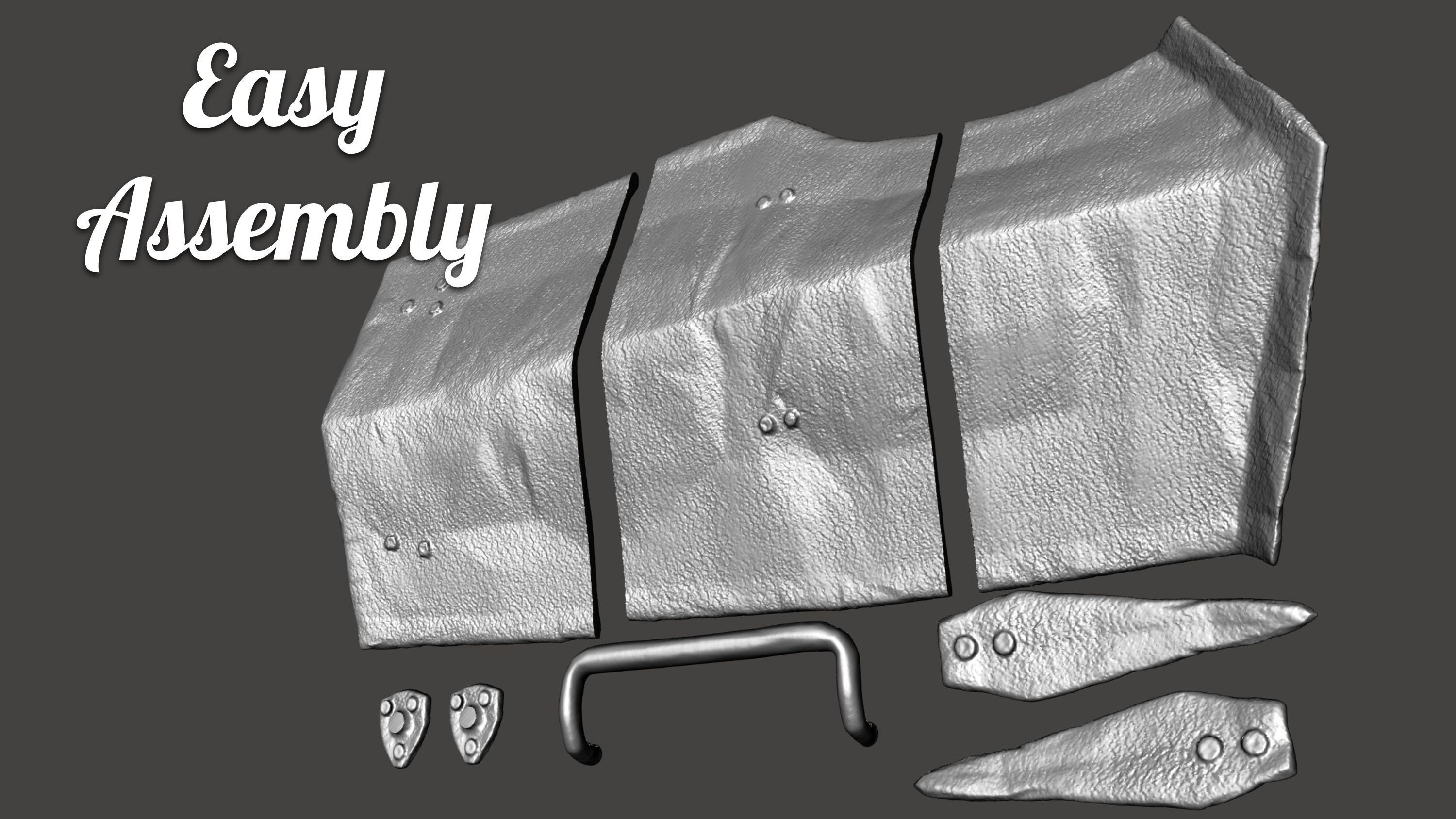 Uruk Hai Shield - Wearable 3D print model_3