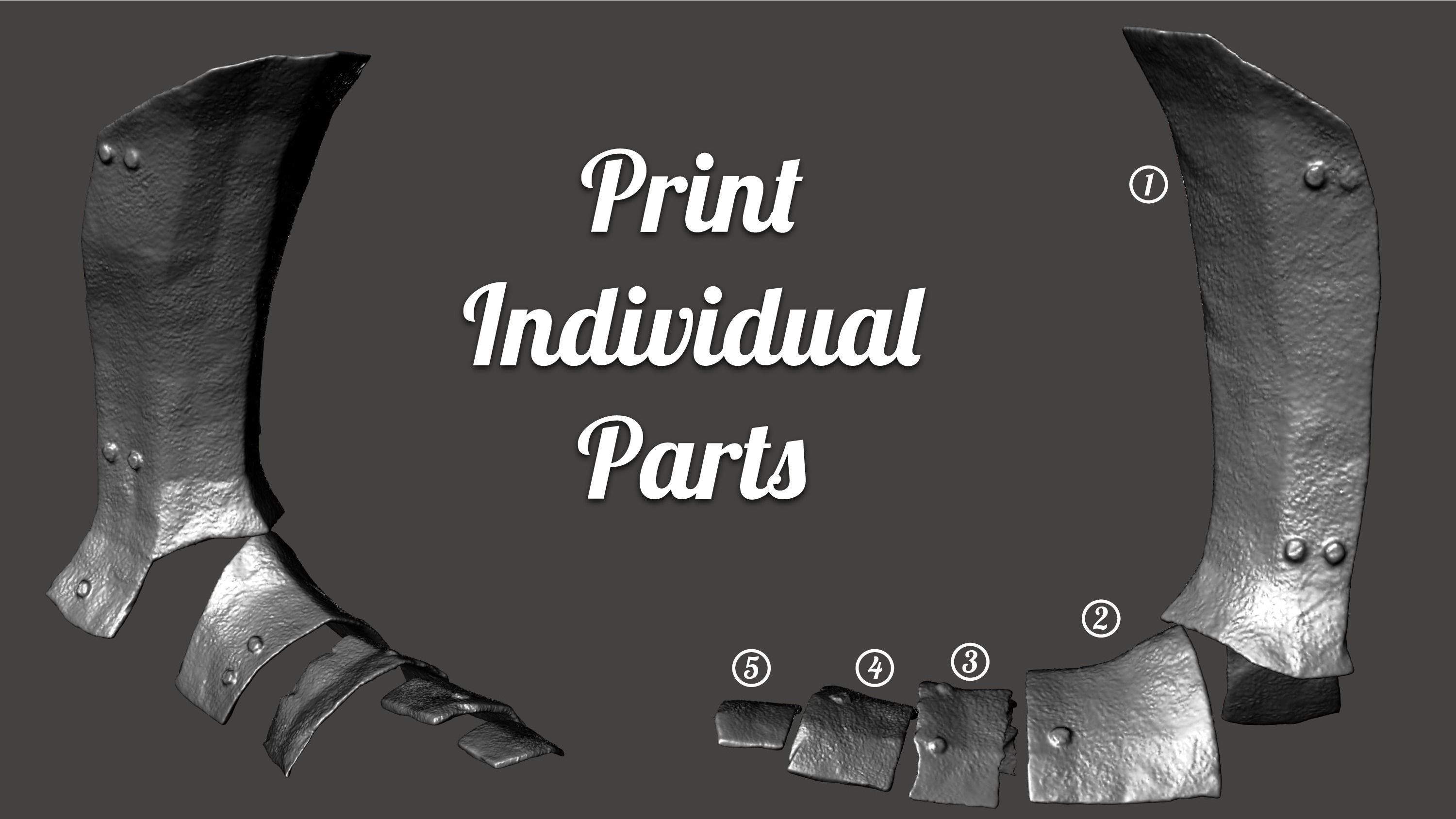 Uruk Hai Legs - Wearable 3D print model_3