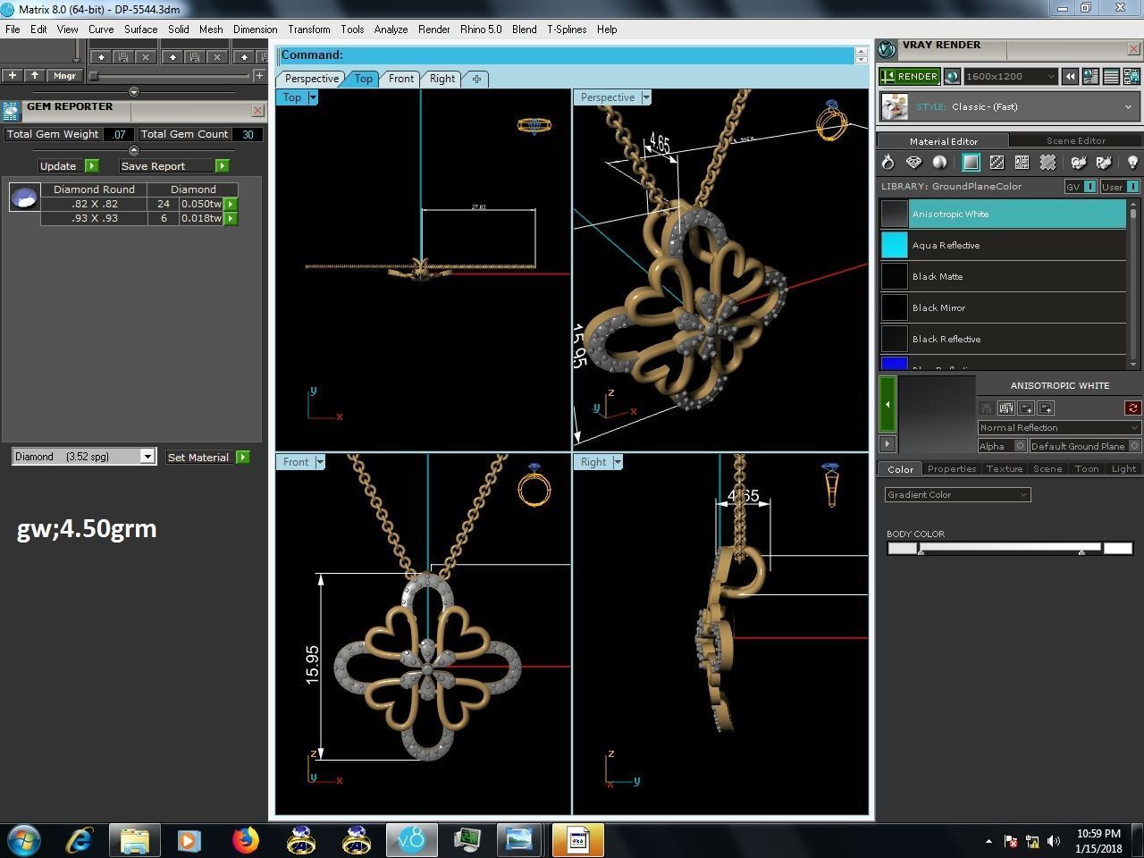 Women pendant 3dm render detail 3D print model_7