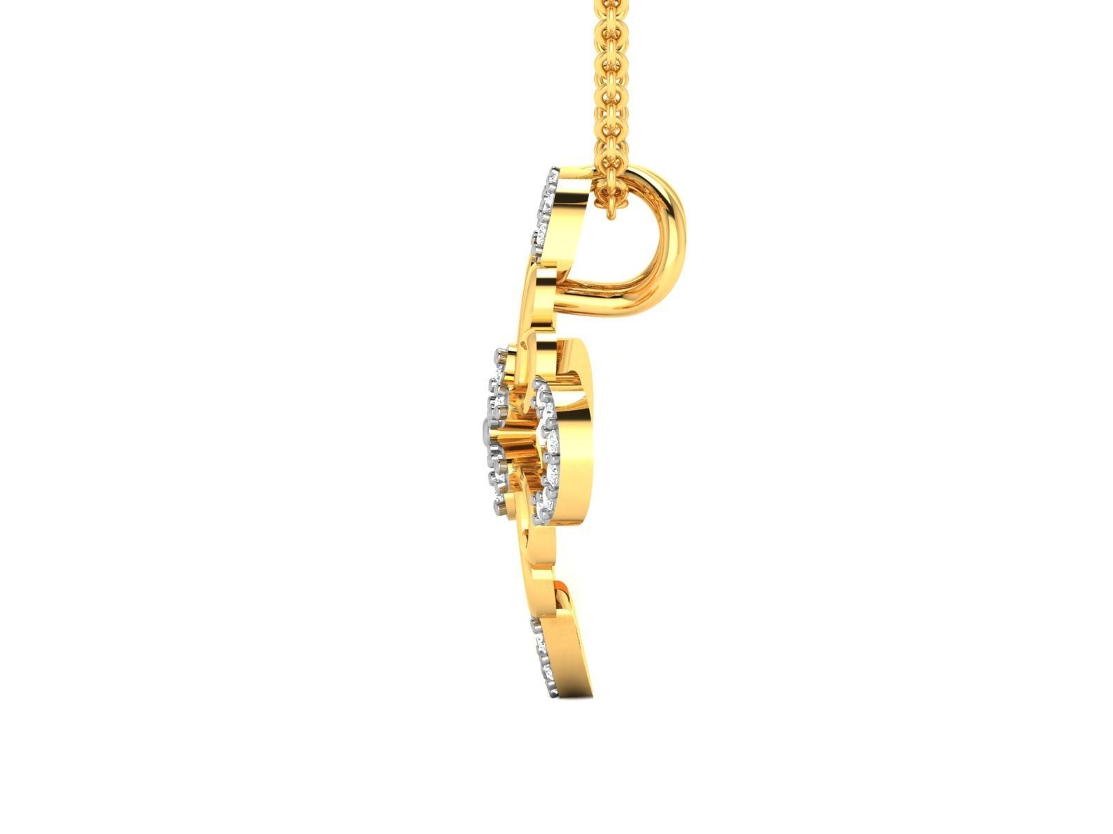 Women pendant 3dm render detail 3D print model_6