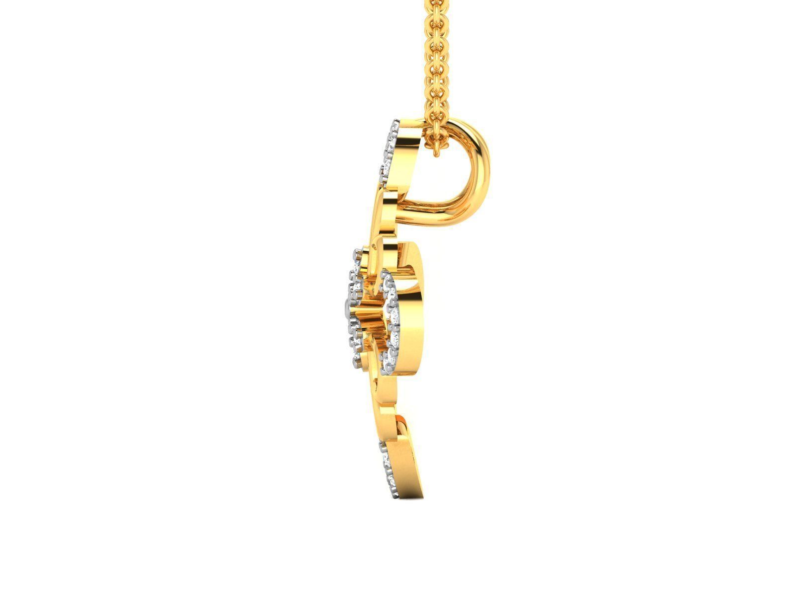 Women pendant 3dm render detail 3D print model_5