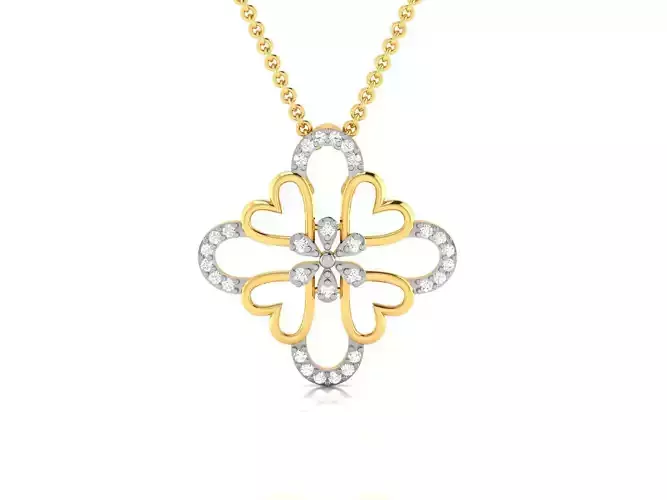 Women pendant 3dm render detail