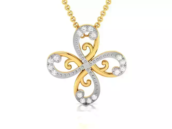 Women pendant 3dm render detail