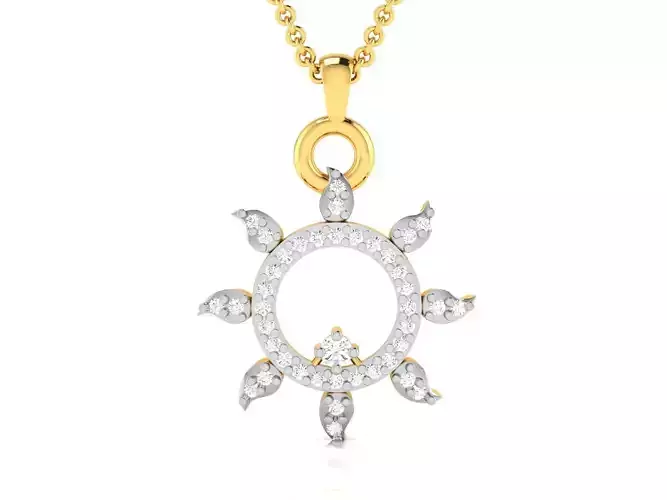 Women pendant 3dm render detail