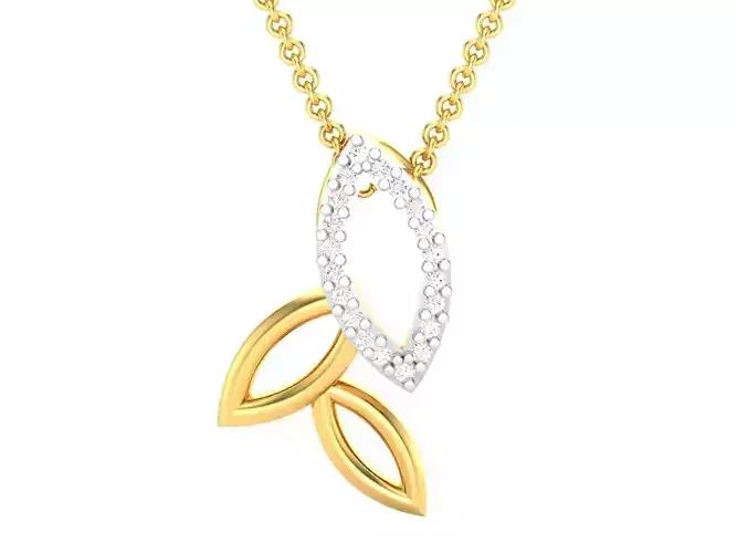 Women pendant 3dm render detail