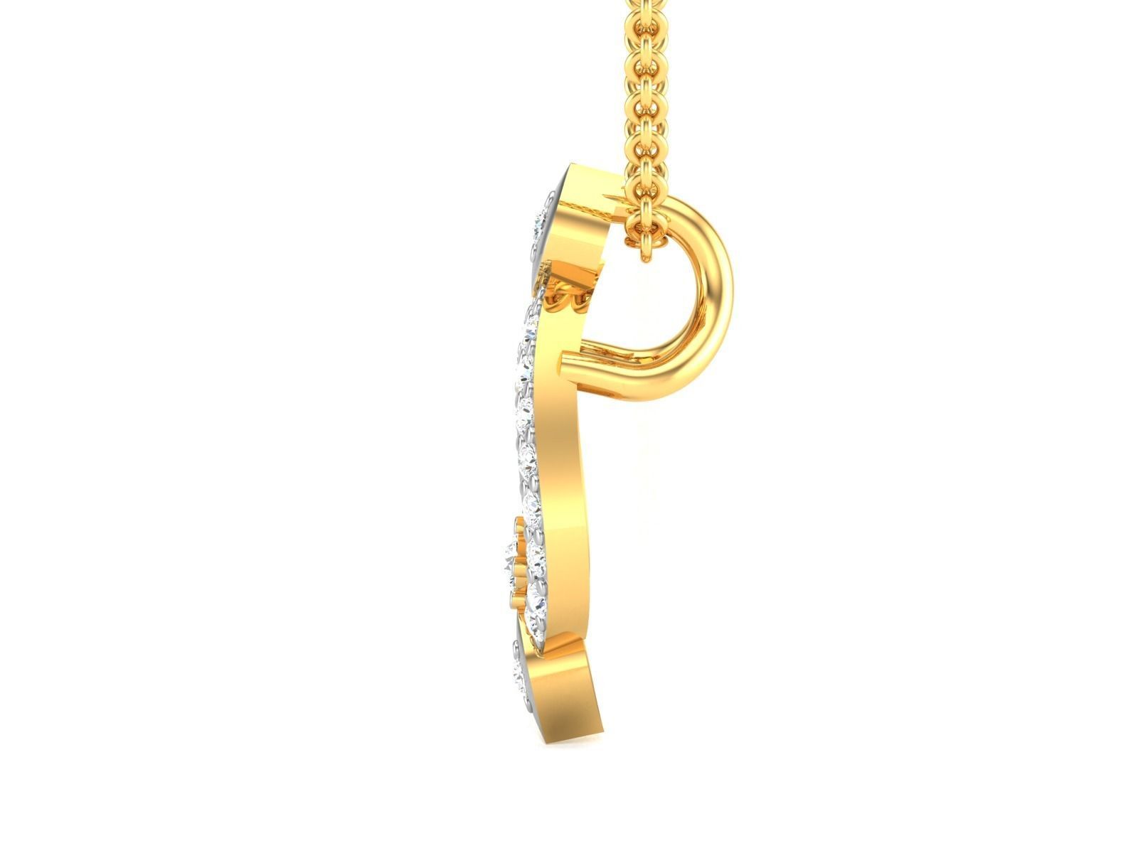Women pendant 3dm render detail 3D print model_5