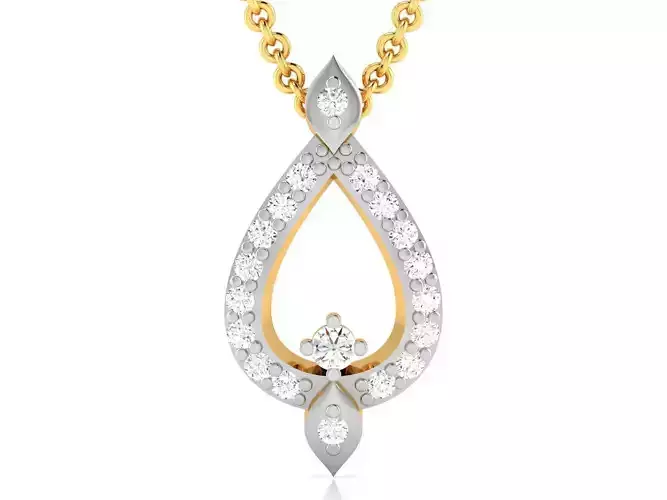 Women pendant 3dm render detail