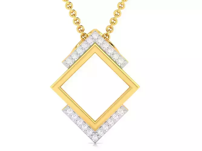 Women pendant 3dm render detail