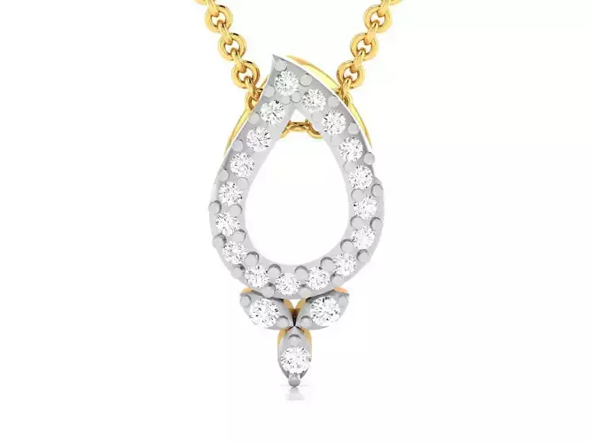 Women pendant 3dm render detail