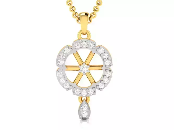 Women pendant 3dm render detail