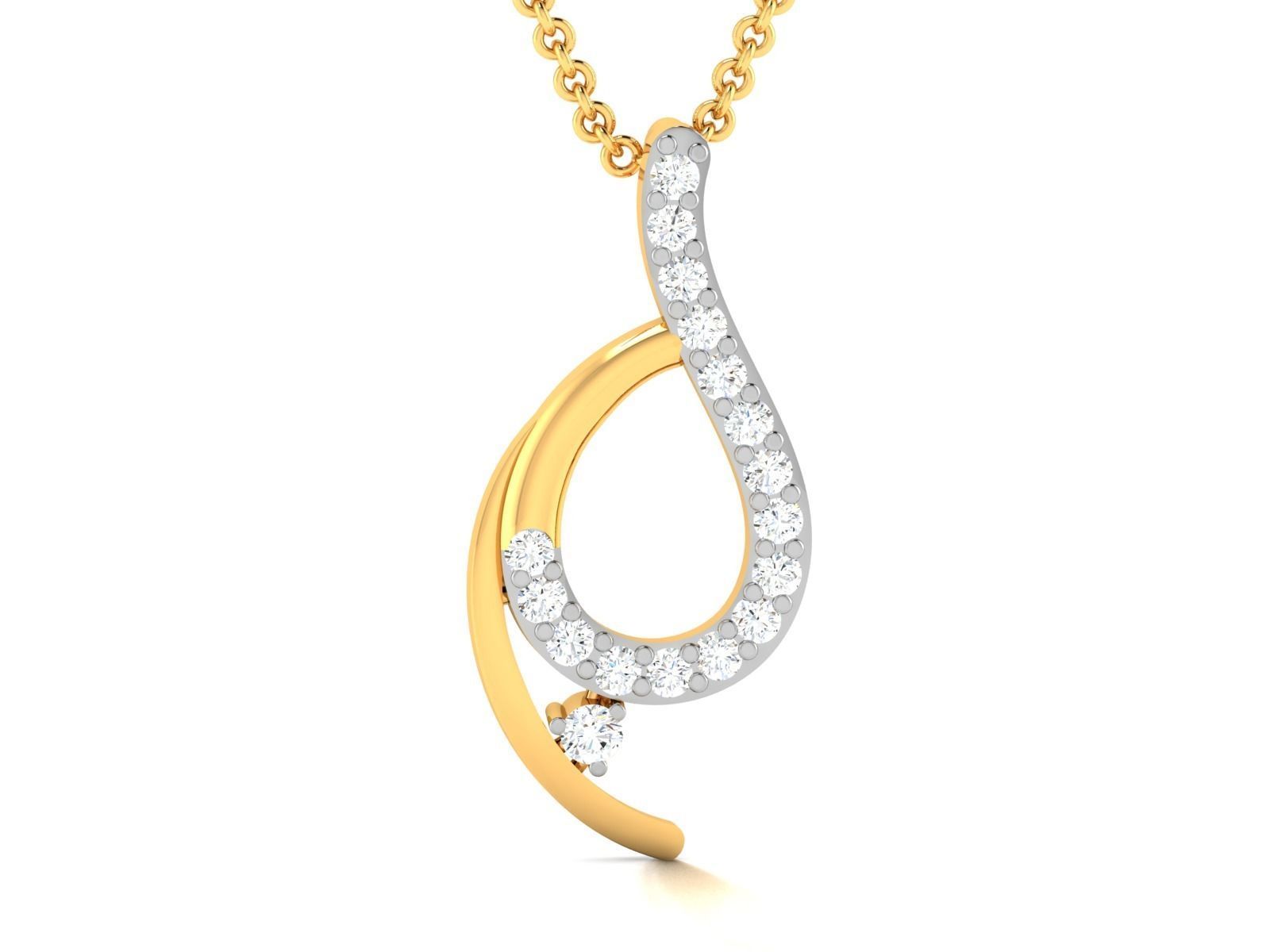 Women pendant 3dm render detail 3D print model_3