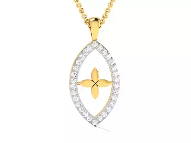 Women pendant 3dm render detail