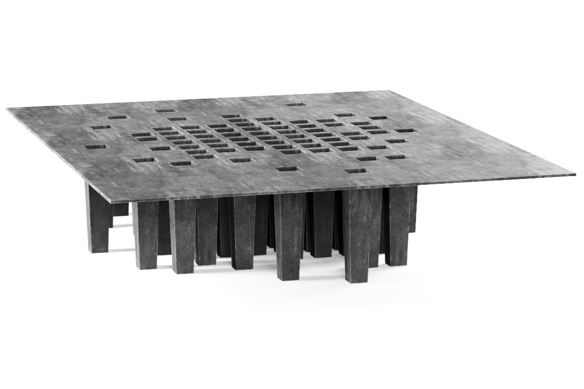 Coffee table by Jan Janssen and Oliver Gustav  Low-poly 3D model_2