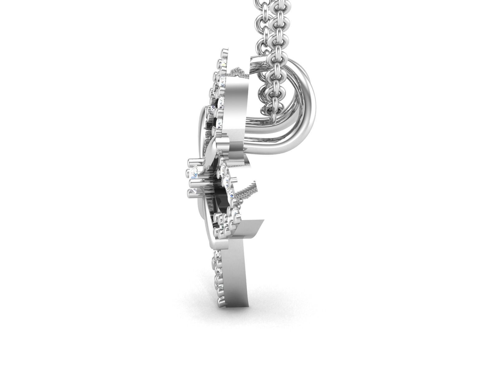 Women pendant 3dm render detail 3D print model_6