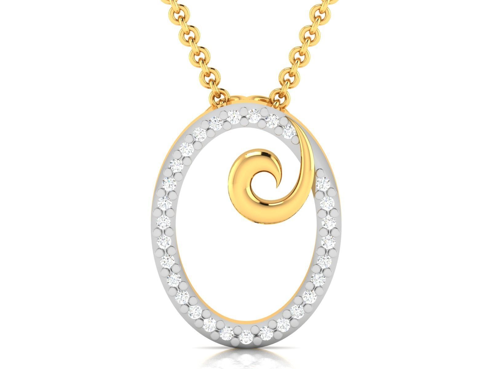 Women pendant 3dm render detail 3D print model_3