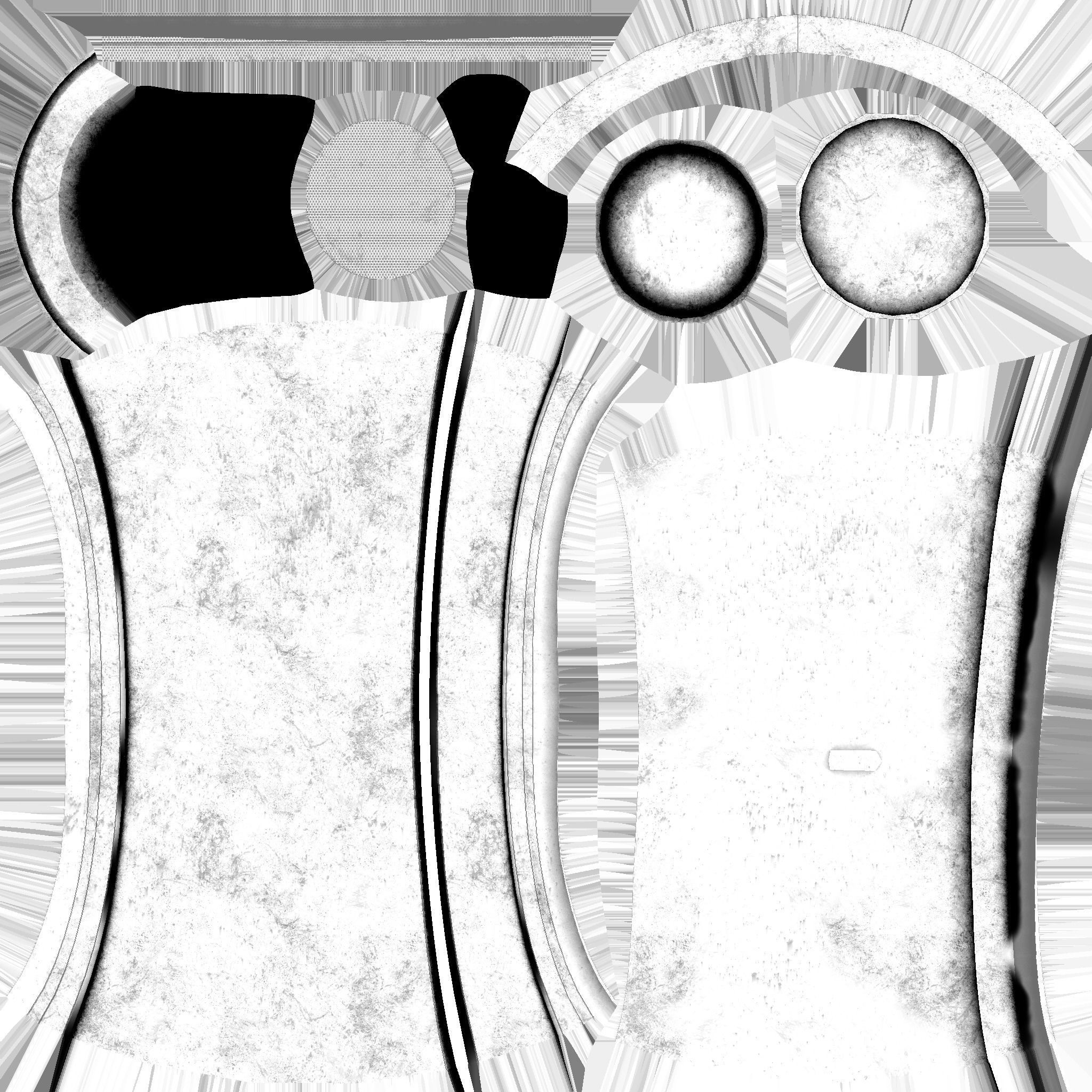 Mega Buster Blue - Hand Cannon - SciFi Blast Weapon Low-poly 3D model_15