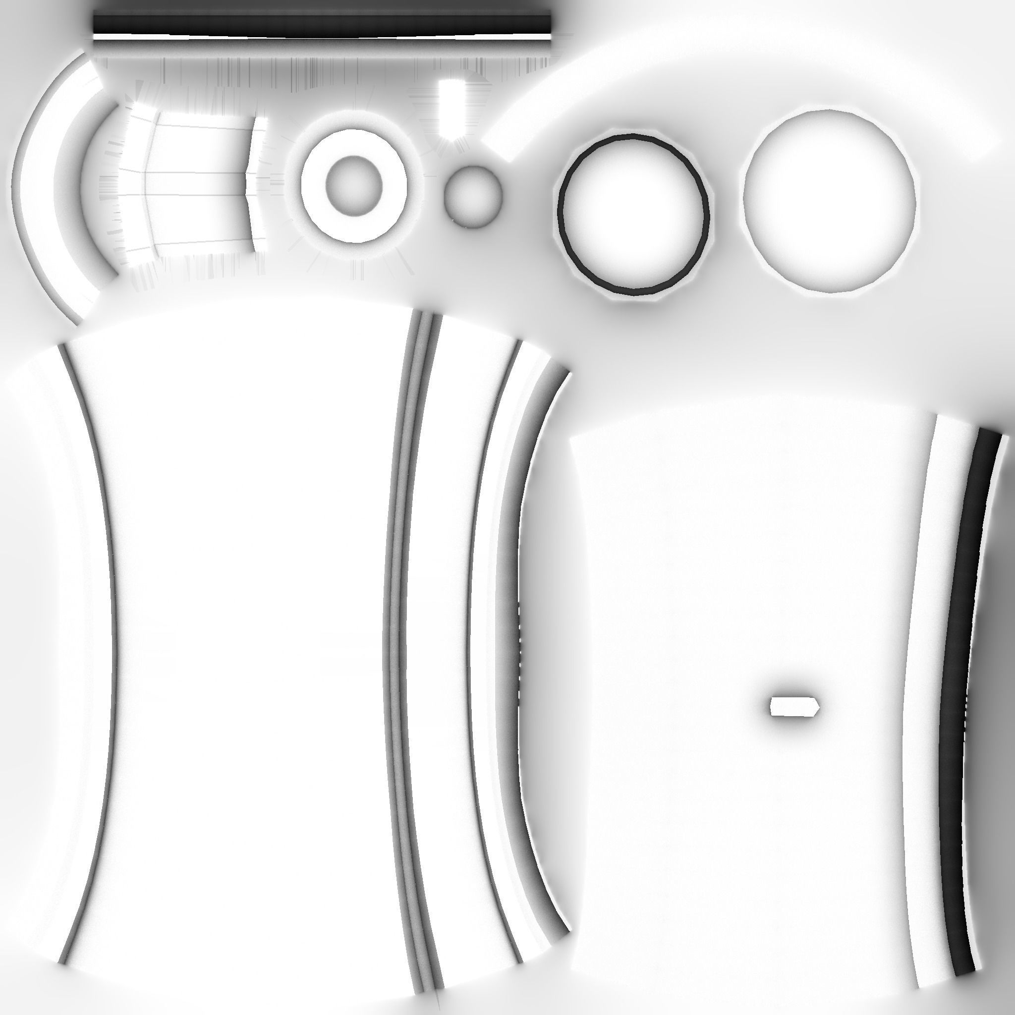 Mega Buster Blue - Hand Cannon - SciFi Blast Weapon Low-poly 3D model_19