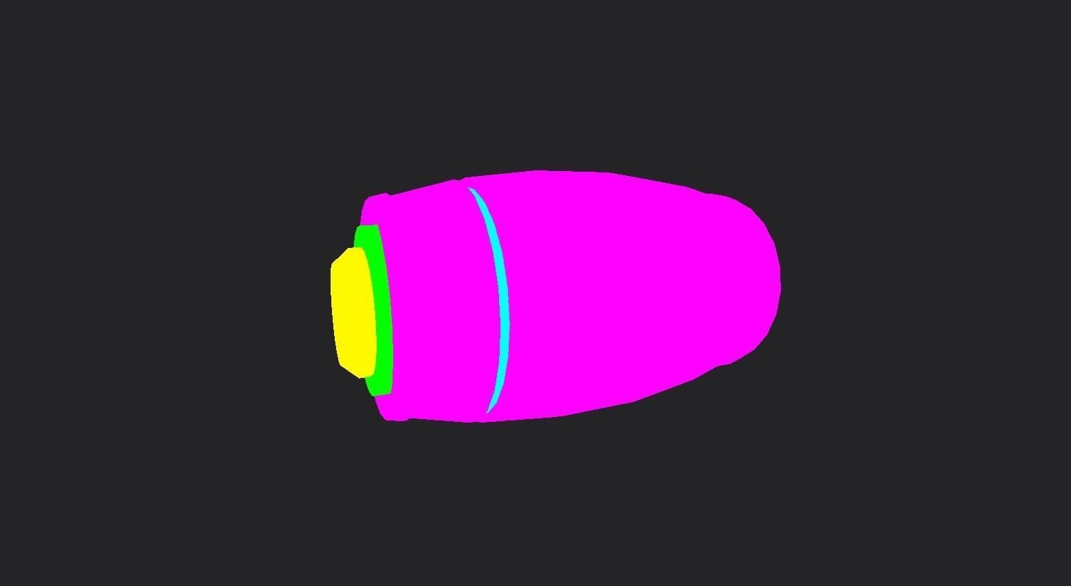 Mega Buster Blue - Hand Cannon - SciFi Blast Weapon Low-poly 3D model_14