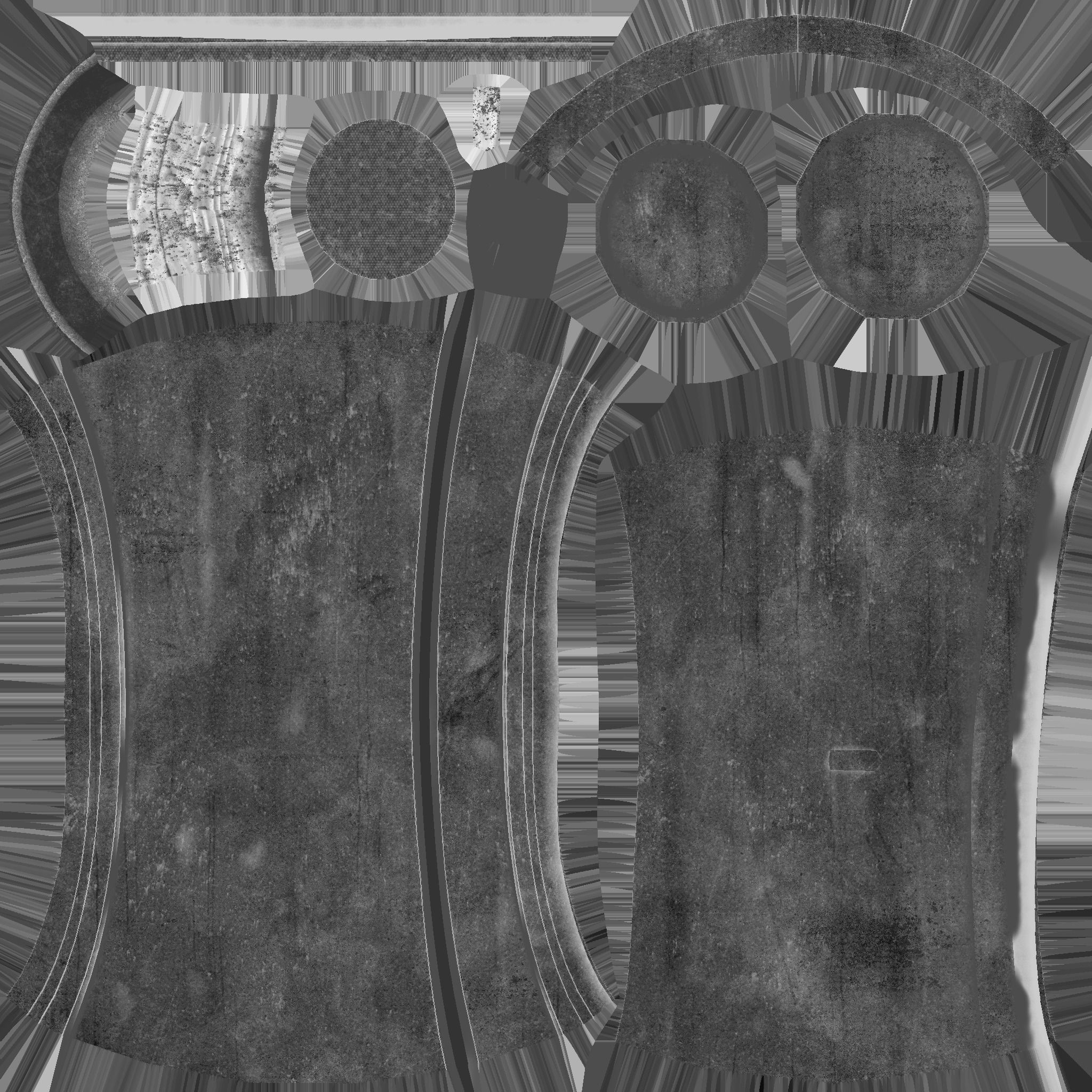 Mega Buster Blue - Hand Cannon - SciFi Blast Weapon Low-poly 3D model_17