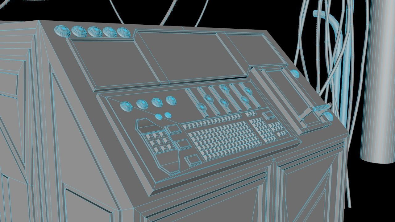 Sci-fi Assets Low-poly 3D model_8