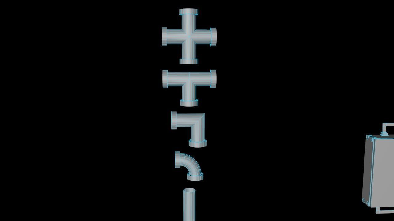 Sci-fi Assets Low-poly 3D model_16