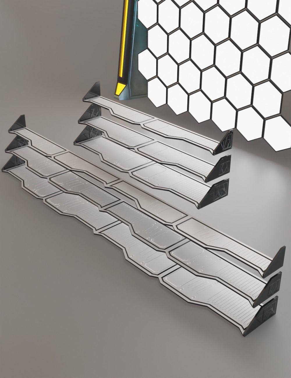 Sci-fi Assets Low-poly 3D model_41