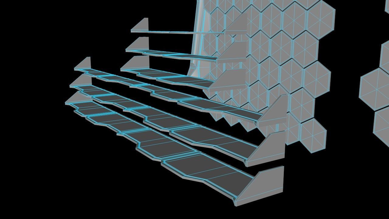 Sci-fi Assets Low-poly 3D model_25