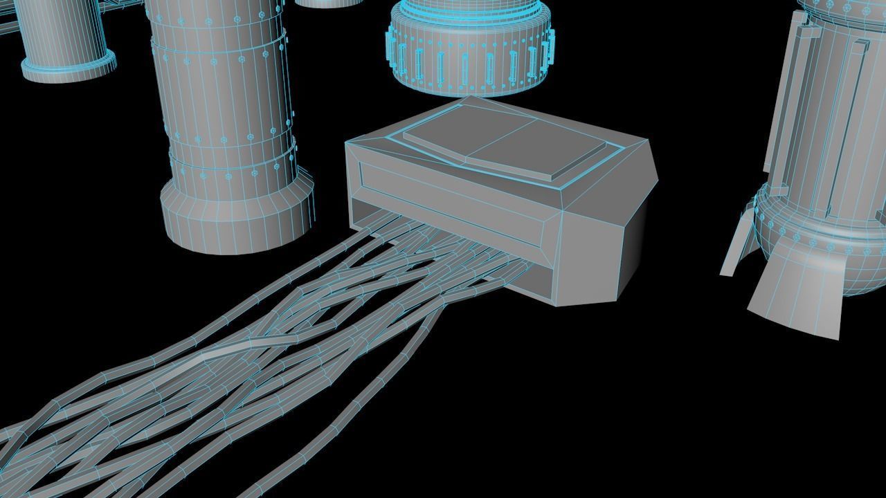 Sci-fi Assets Low-poly 3D model_18