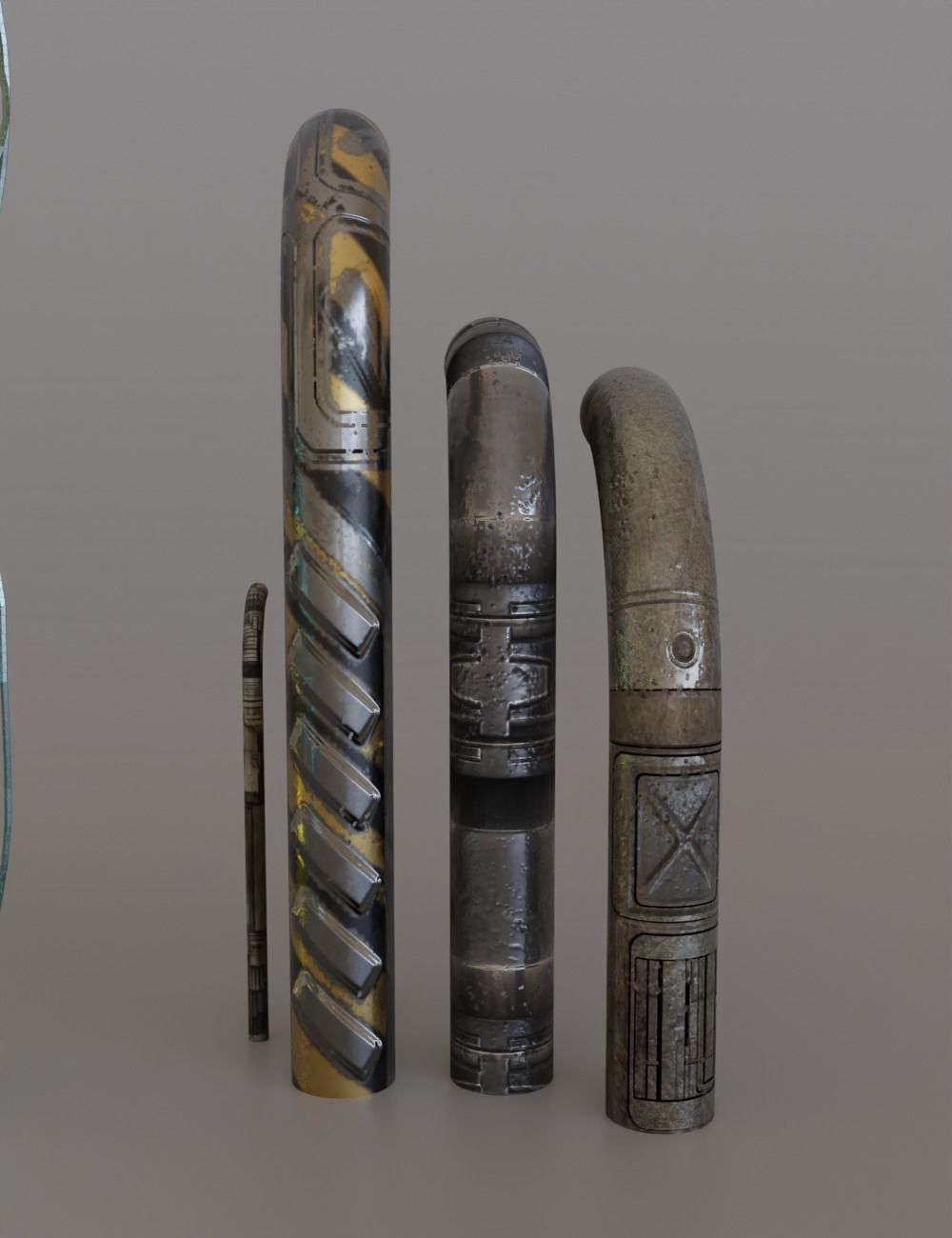 Sci-fi Assets Low-poly 3D model_47