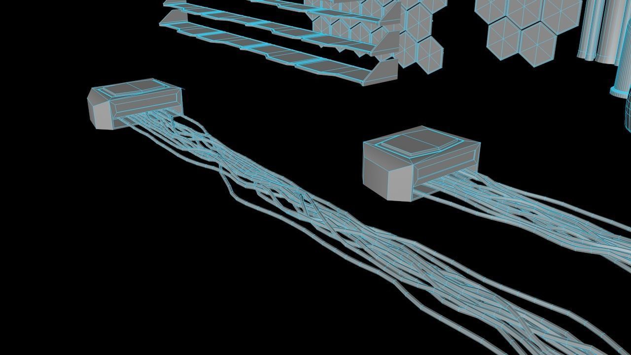 Sci-fi Assets Low-poly 3D model_31