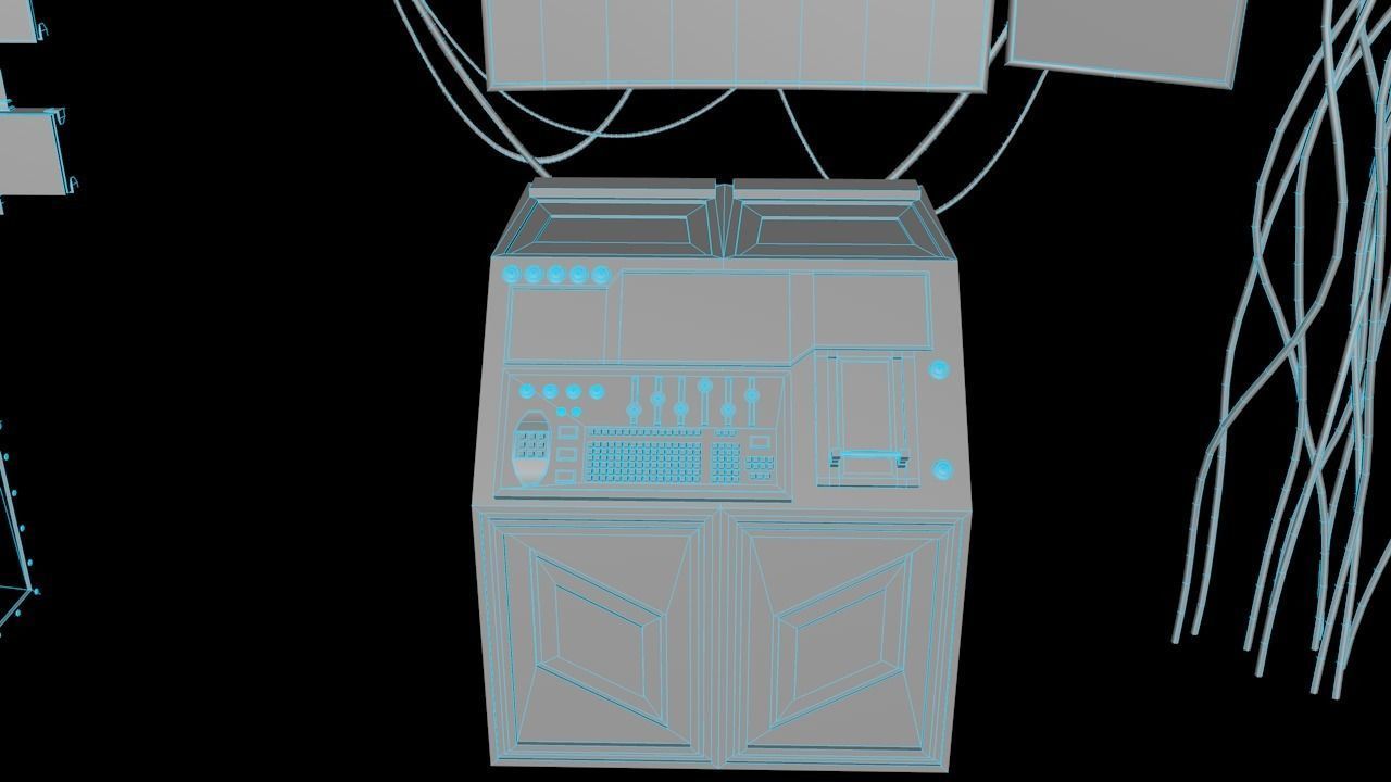 Sci-fi Assets Low-poly 3D model_6