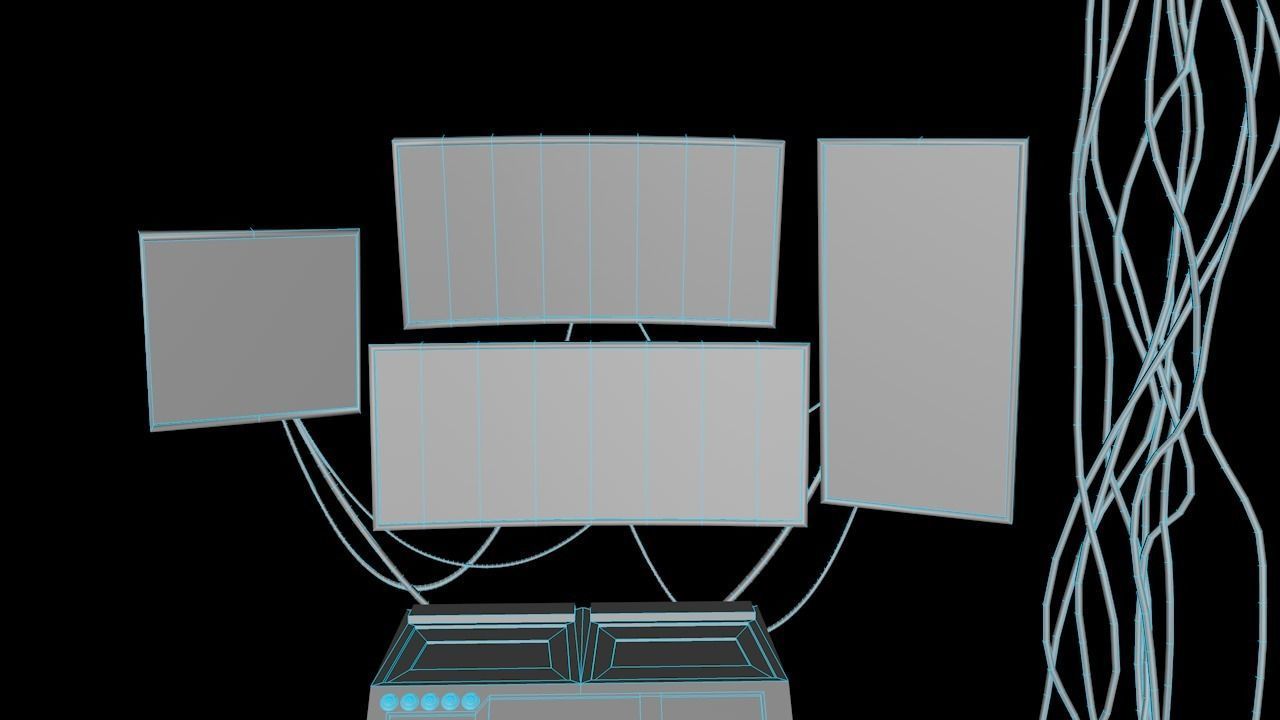 Sci-fi Assets Low-poly 3D model_5