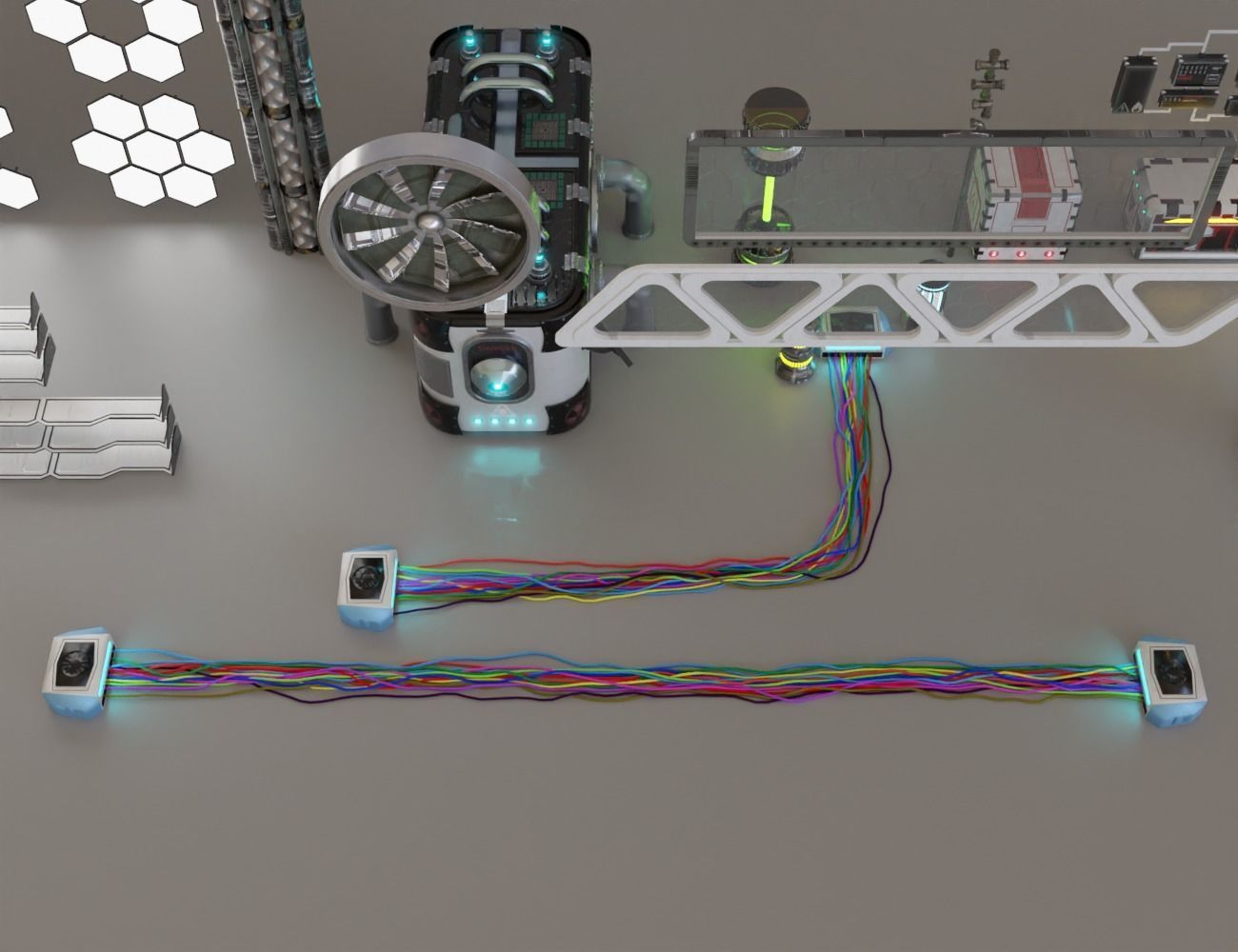 Sci-fi Assets Low-poly 3D model_46