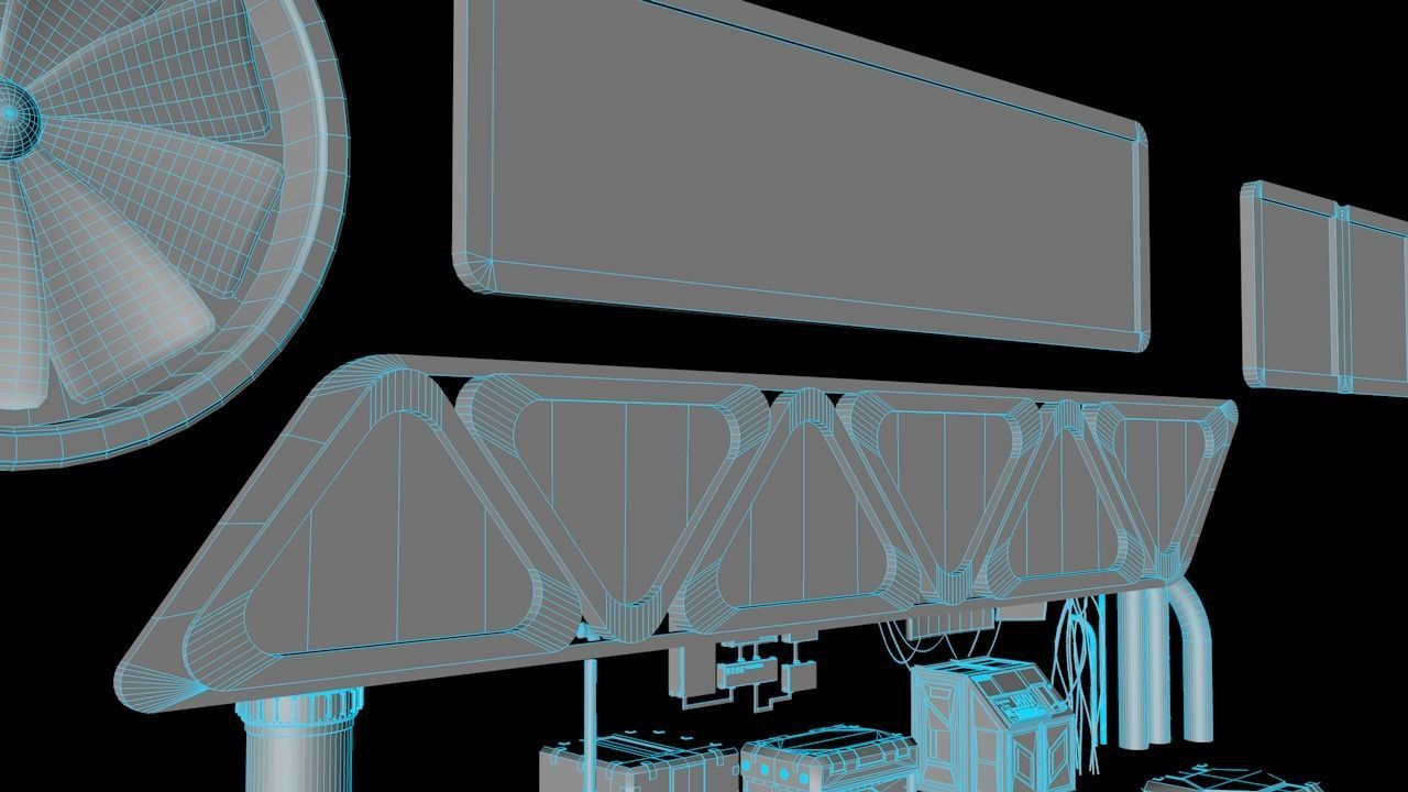 Sci-fi Assets Low-poly 3D model_30