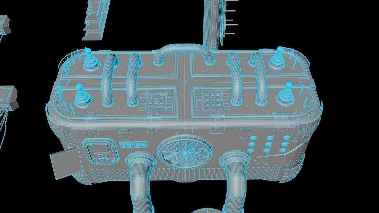 Sci-fi Assets Low-poly 3D model_22