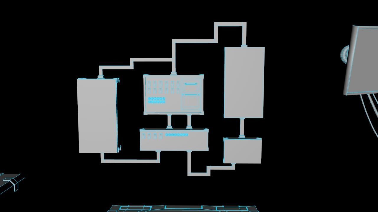 Sci-fi Assets Low-poly 3D model_11