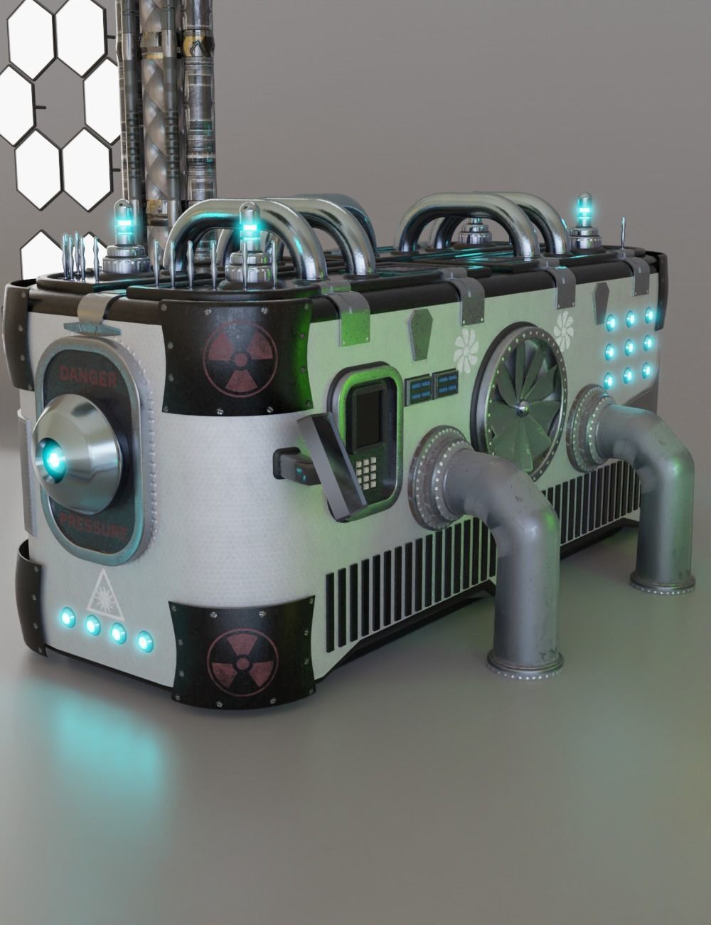 Sci-fi Assets Low-poly 3D model_37