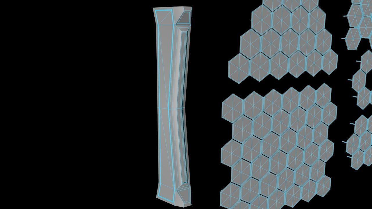 Sci-fi Assets Low-poly 3D model_26