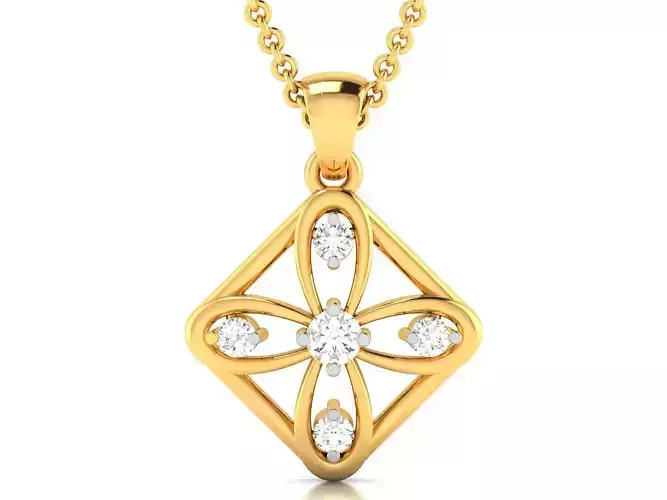 Women pendant 3dm render detail