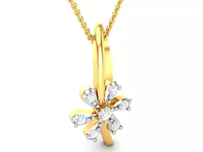 Women pendant 3dm render detail