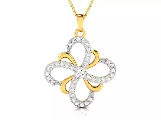 Women pendant 3dm render detail