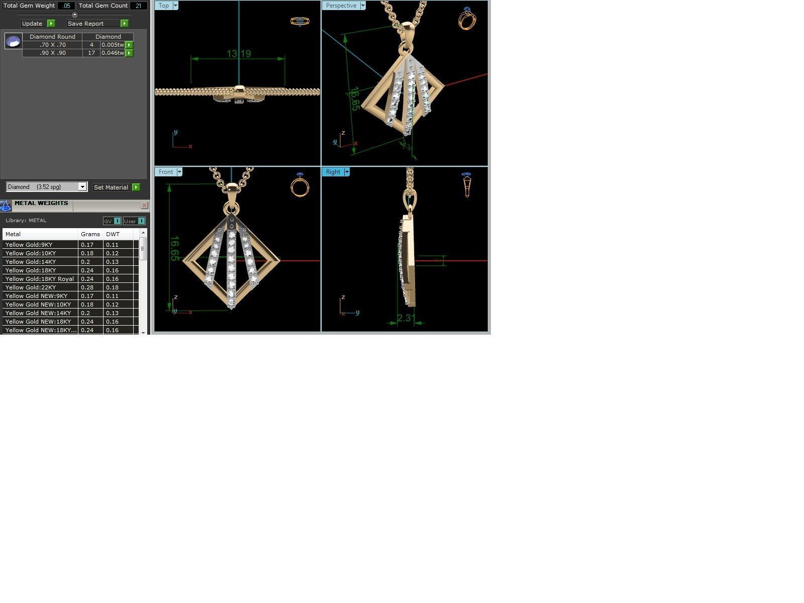 Women pendant 3dm render detail 3D print model_1